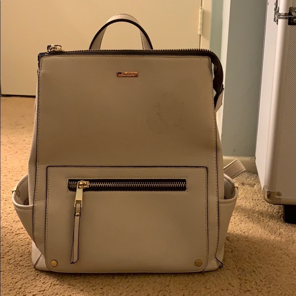 Cute white backpack/purse
